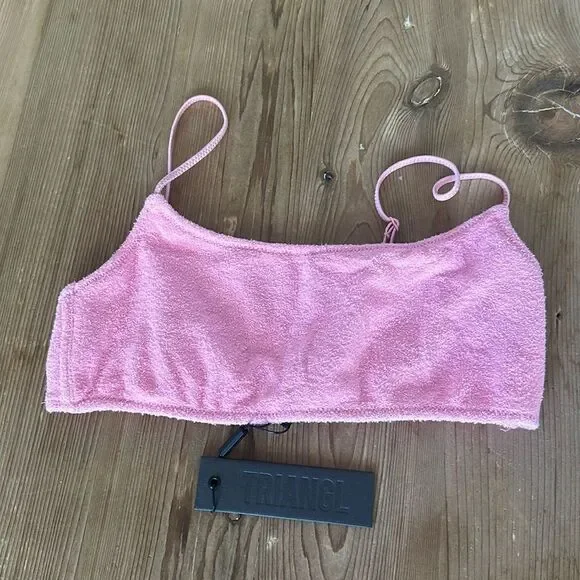 TRIANGL TOP ONLY MICA - TERRY FLOSS TOP NO BAG NEW WITH TAGS - Picture 2 of 9